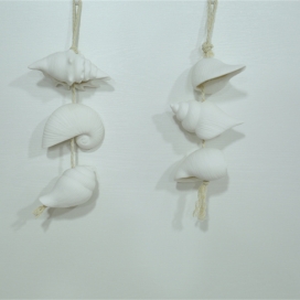 CERAMIC OCEAN DECOR CONCH ORNAMENT